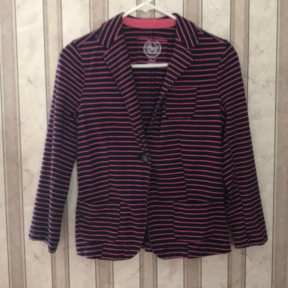 STRIPED BLAZER